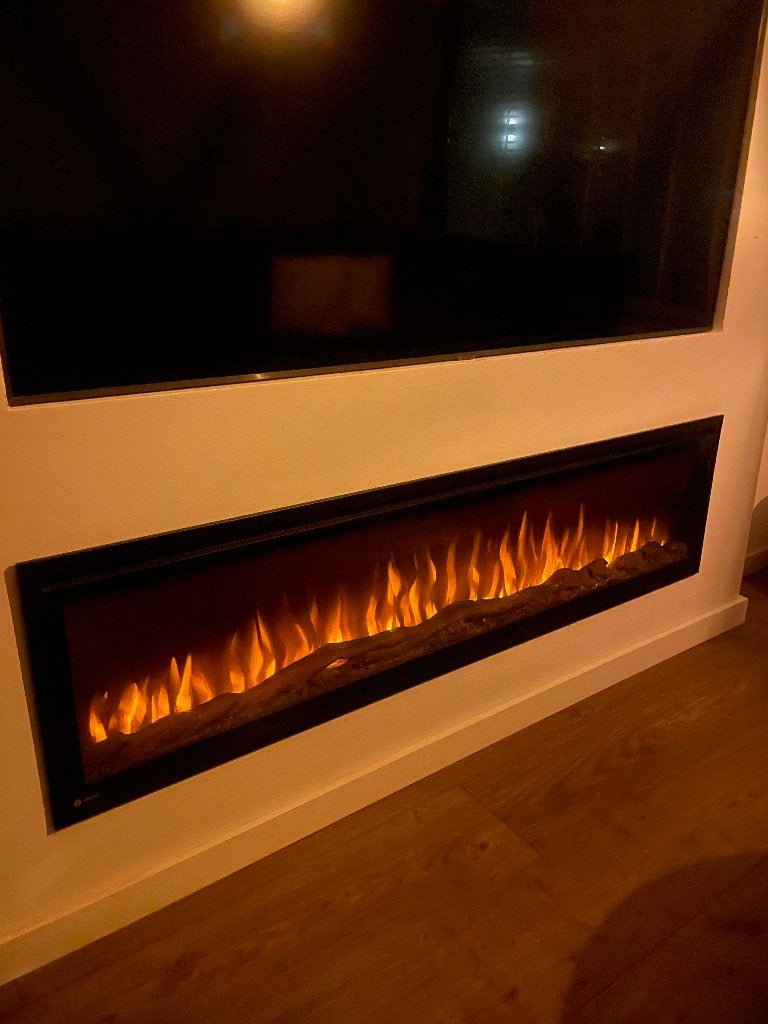 Te koop Moderne elektrische sfeerhaard, Ophalen of Verzenden, Zo goed als nieuw, Inbouwhaard, Elektrische haard