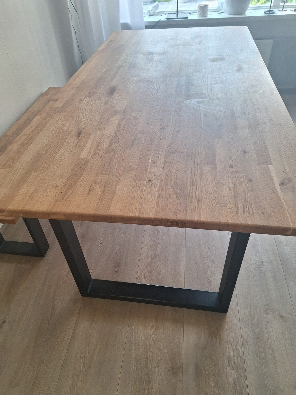 Eettafel Met Bankje, Ophalen, 200 cm of meer, 50 tot 100 cm, Vijf personen of meer