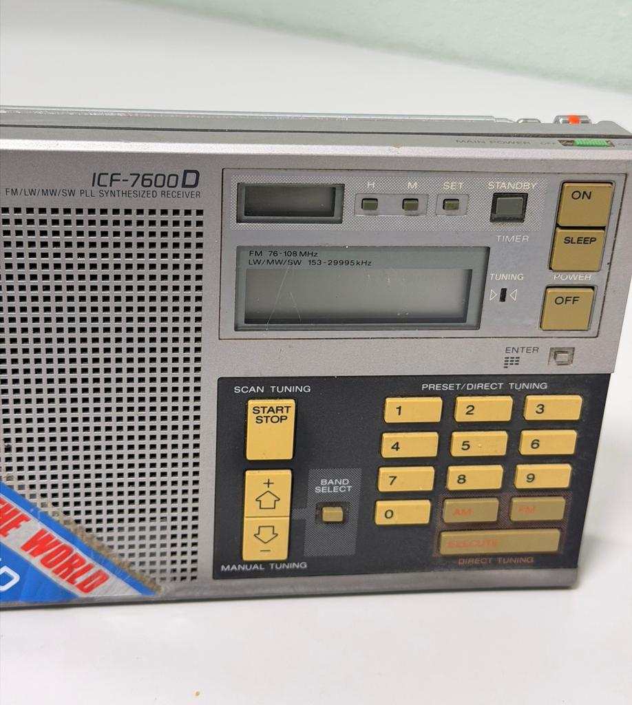 Sony ICF-7600D Wereldontvanger Radio Vintage Jaren 1980, Ophalen of Verzenden, H, H, H