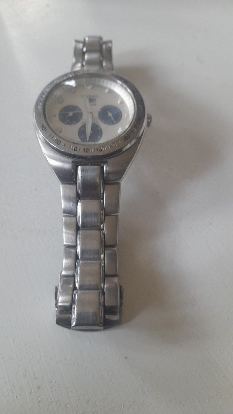 Fossil JR-8208 Herenhorloge - Gebruikt, Ophalen, Staal, Gebruikt, Staal