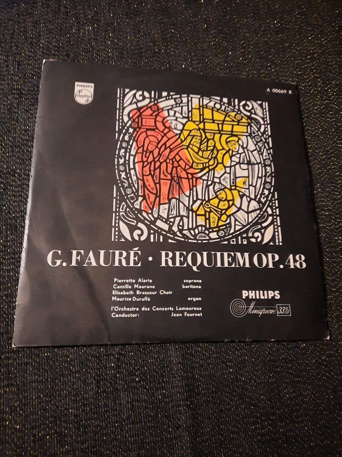 G. Fauré - Requiem Op.48 LP - Philips Minigroove, LP, Gebruikt, Overige componisten, Requiem
