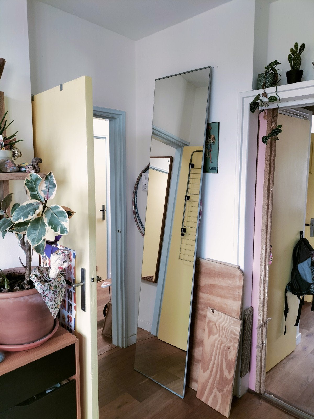 Spiegeldeur Ikea pax 50 x 236, Huis en Inrichting, Ophalen, 200 cm of meer, Zo goed als nieuw, Rechthoekig