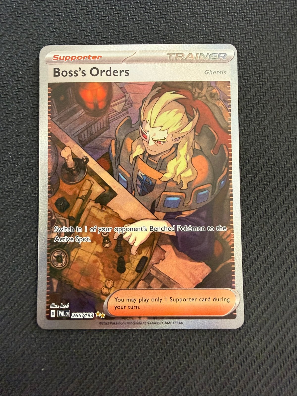 Boss’s Orders 265/193 Paldea Evolved Pokemon, Ophalen, Nieuw, Losse kaart