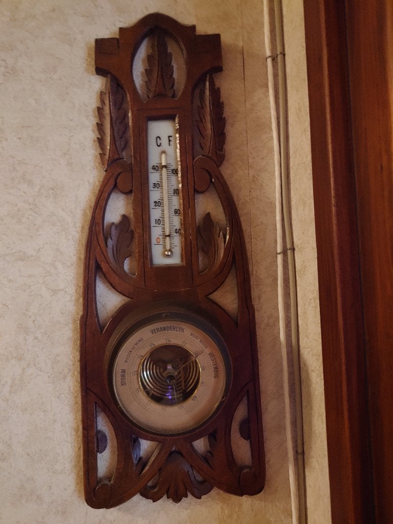 Antieke Barometer, Ophalen of Verzenden, Gebruikt, Barometer