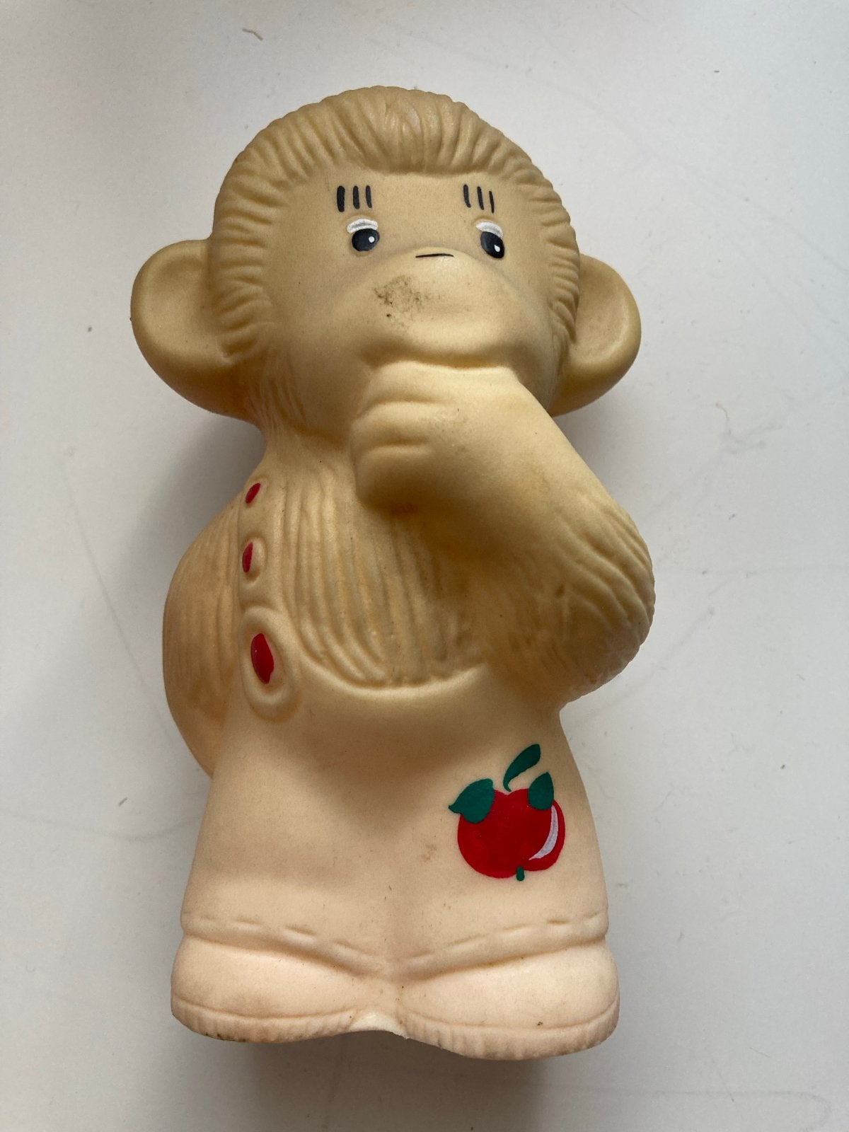 Vintage rubberen aap piepspeeltje, Ophalen of Verzenden