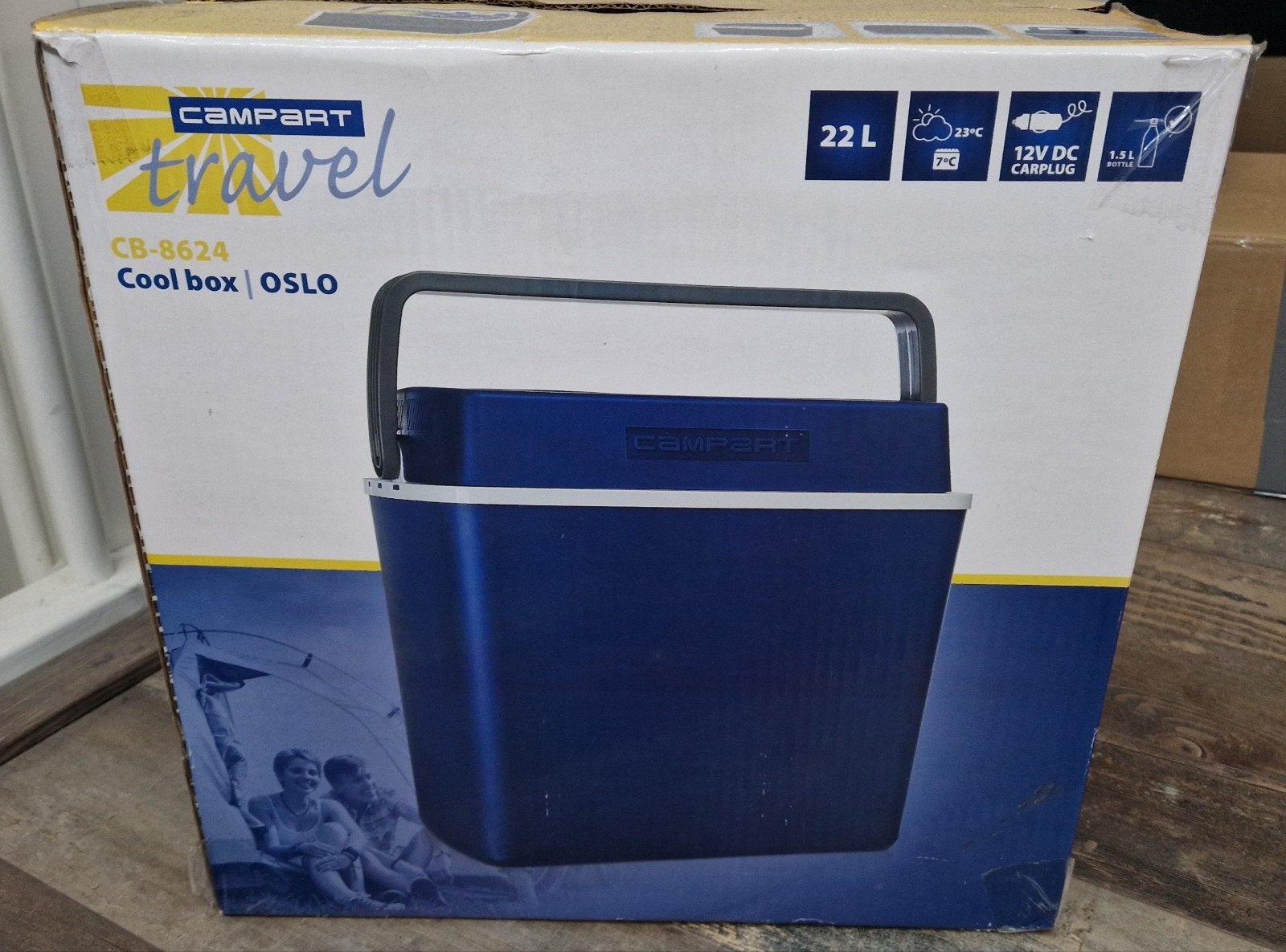 Campart Travel CB-8624 + omvormer aansluiting, Ophalen of Verzenden, Zo goed als nieuw, Koelbox, Elektrisch