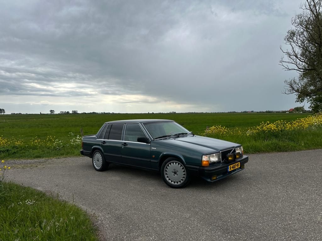 Volvo 740 GL 1988 Blauw, Auto's, 1190 kg, Achterwielaandrijving, Blauw, 2300 cc