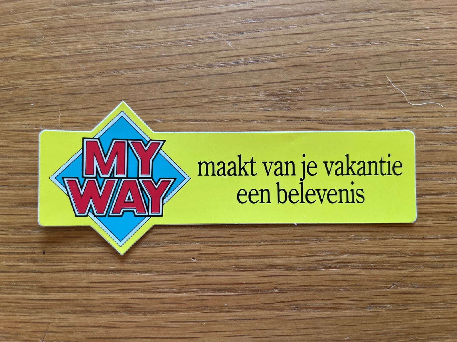 Sticker ‘My way’, Ophalen of Verzenden, Nieuw, Bedrijf of Vereniging