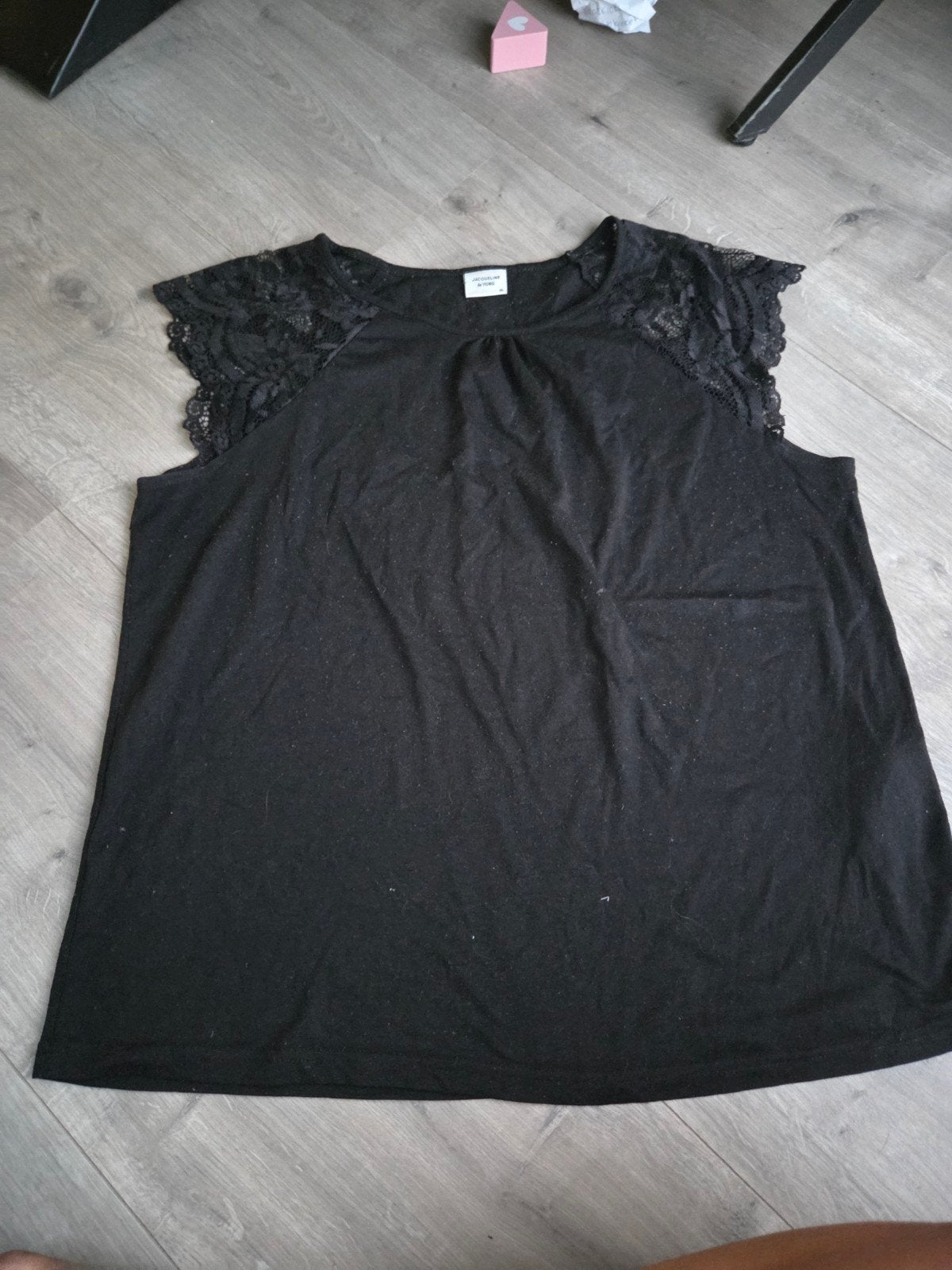 Jacqueline de Yong shirt maat XL, Zwart, Maat 46/48 (XL) of groter, Ophalen of Verzenden, Gedragen