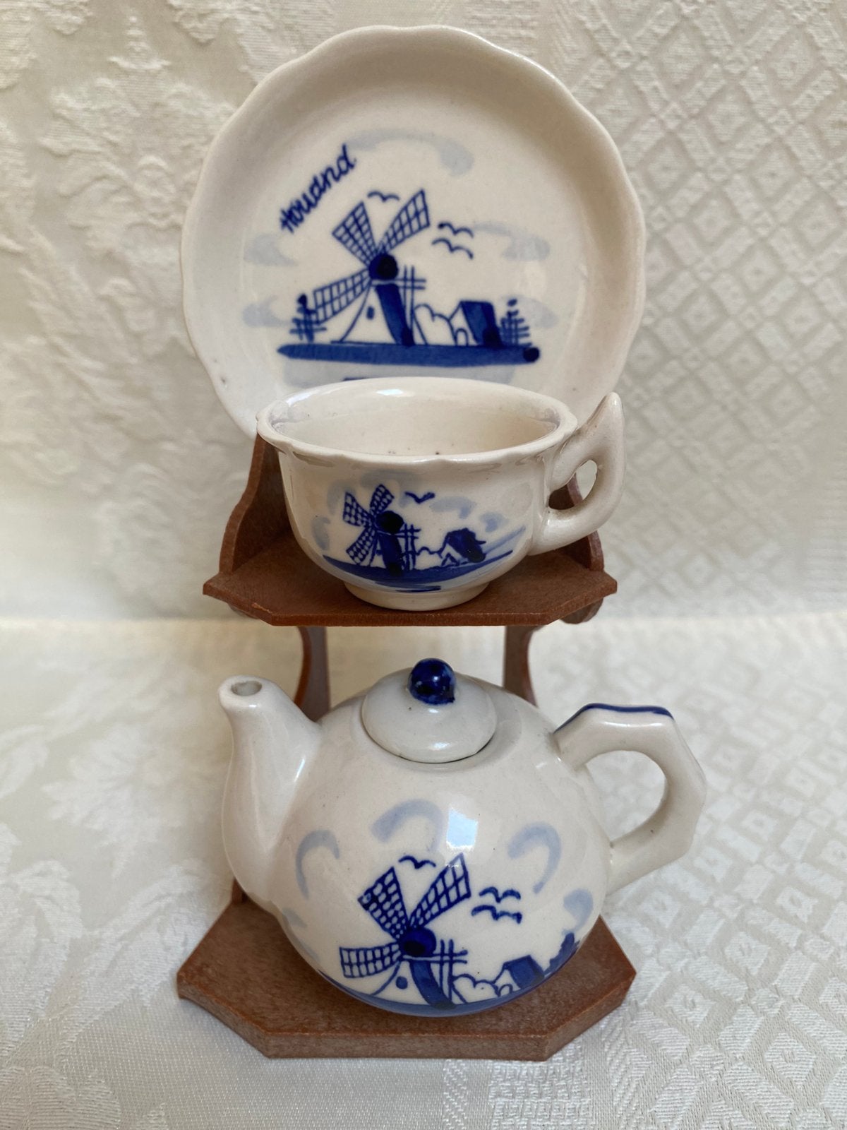 Delfts blauwe serviesje, collectors item., Ophalen of Verzenden