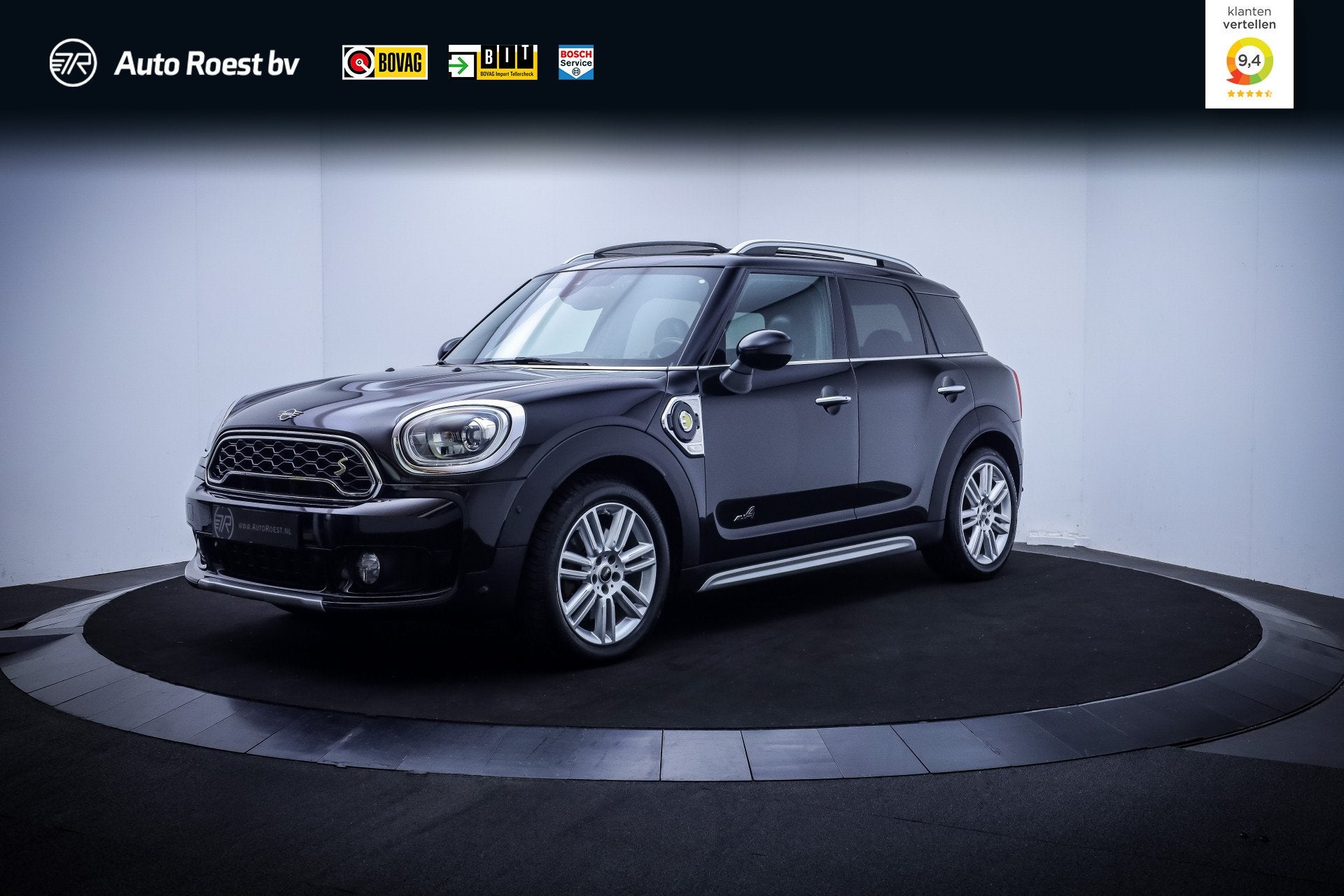 MINI Countryman 1.5 Cooper S E ALL4 Chili SOH 92% | PANO | F, Auto's, Mini, Dealer onderhouden, Gebruikt, Zwart, Zwart