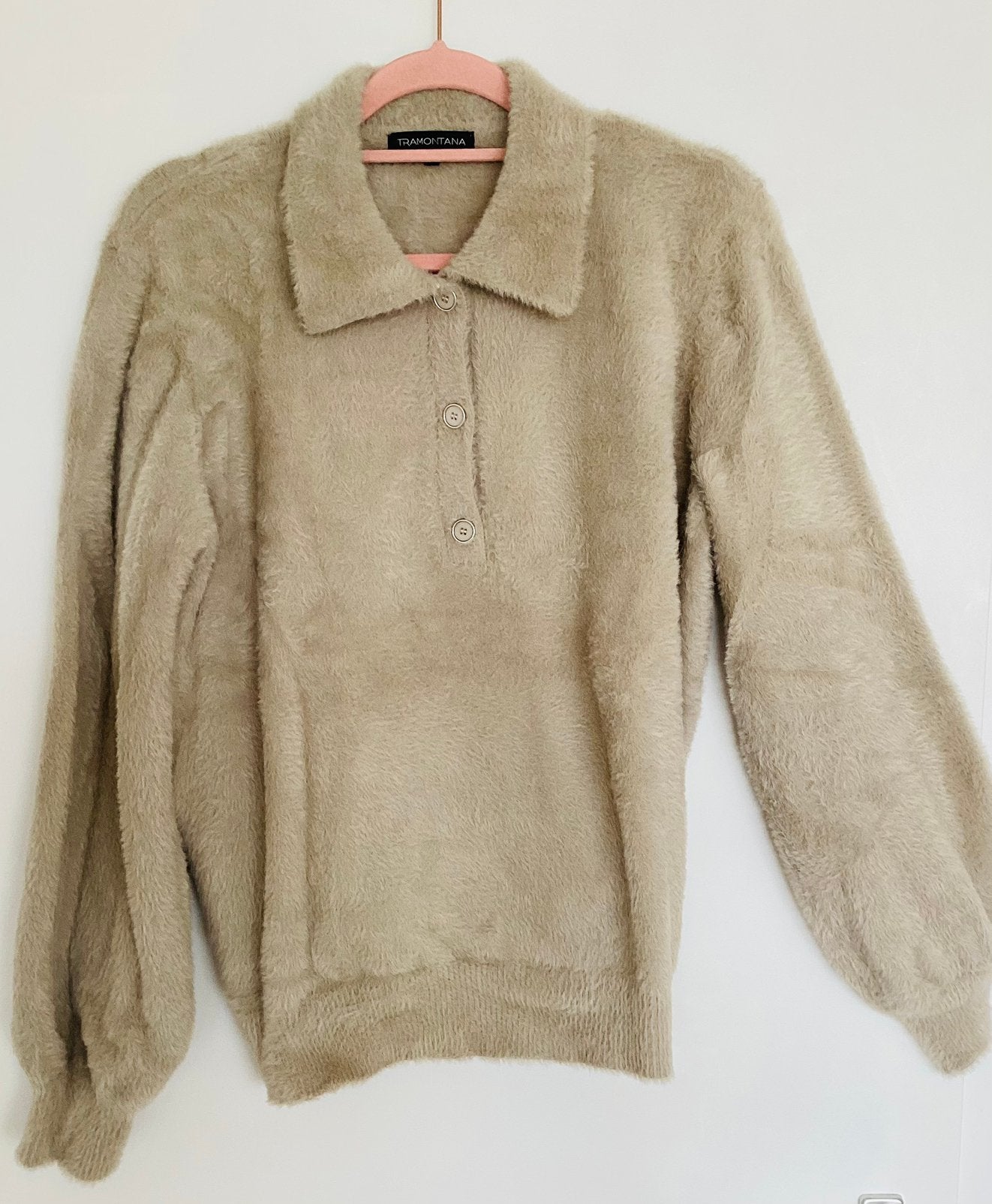 Prachtige trui Tramontana maat xl, Ophalen of Verzenden, Zo goed als nieuw, Maat 42/44 (L), Beige