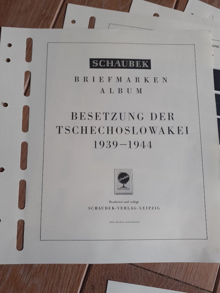 Schaubek-albumbladen van Bohemen & Moravië, Verzenden, Overige periodes, Postfris
