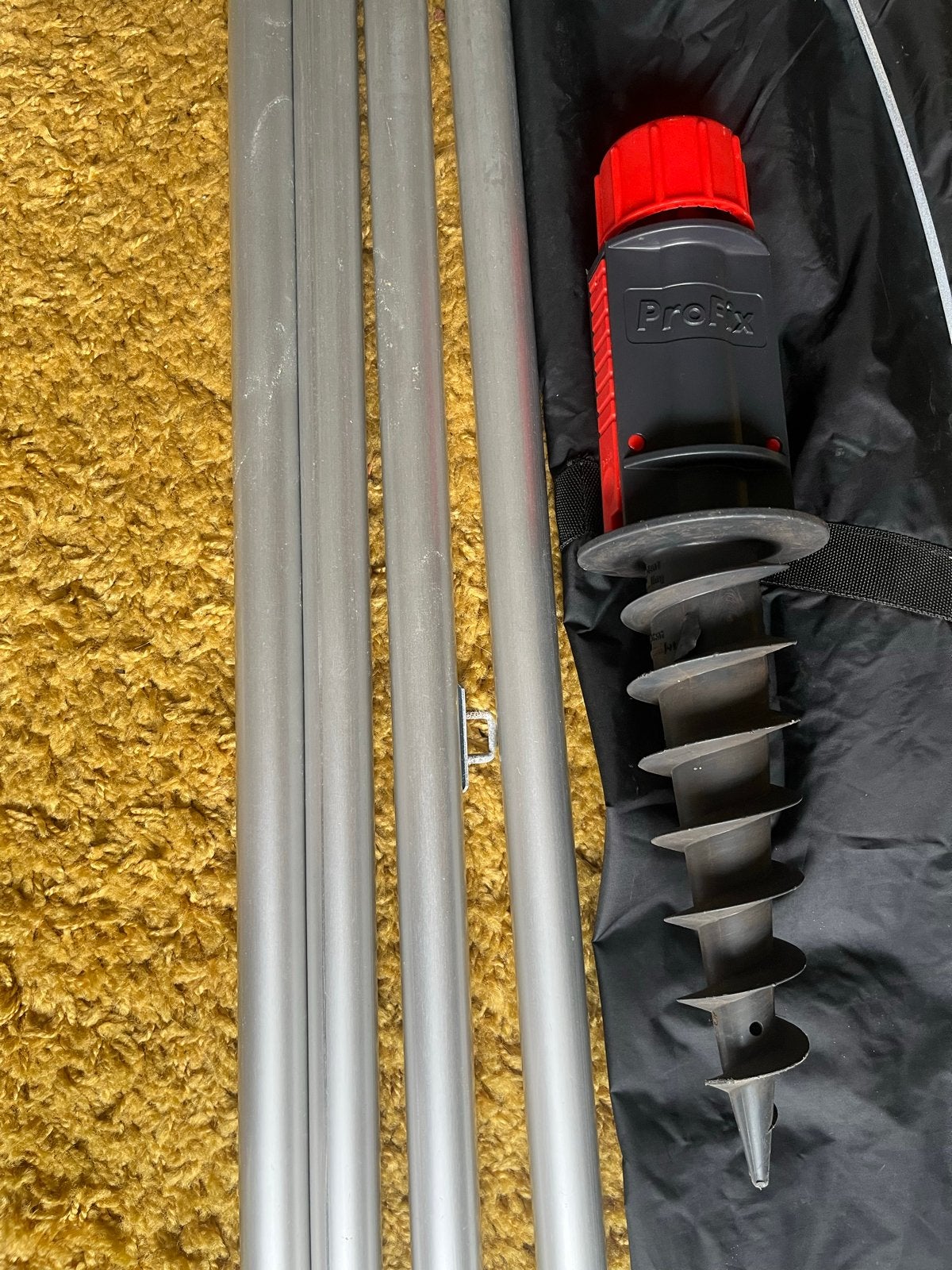 Profix grondanker met aluminium stokken, Ophalen, Gebruikt