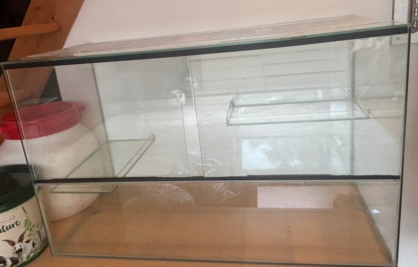 Terarium hamster incl toebehoren, Gebruikt, 75 tot 110 cm, Ophalen, Minder dan 60 cm