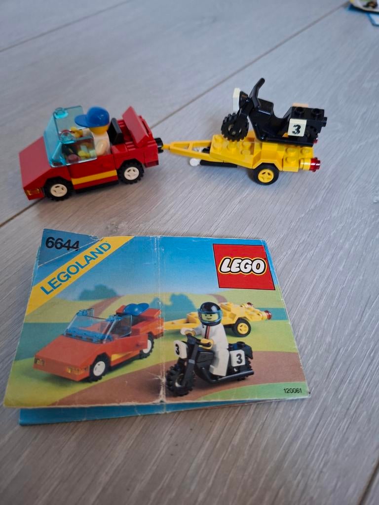 Lego 6644 Auto met Motor en Aanhanger, Kinderen en Baby's, Speelgoed | Duplo en Lego, Compleet, Gebruikt, Lego, Ophalen of Verzenden