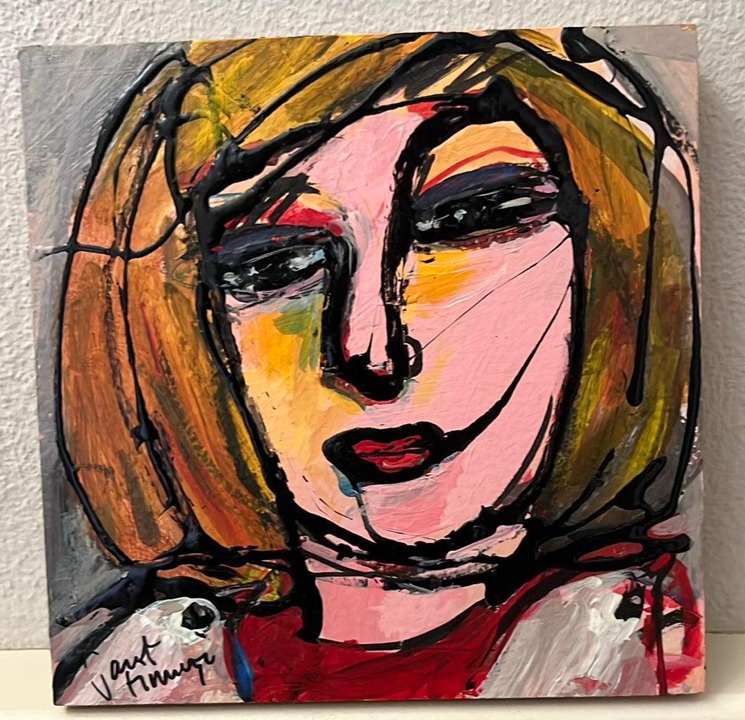 Schilderijtje Janet Timmerije, Ophalen of Verzenden