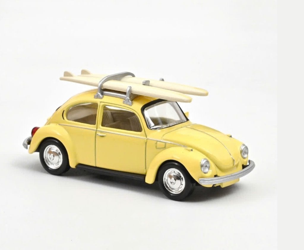 VW Kever 1303 1973 Geel Surfboards jet-car 1/43 NOREV 841007