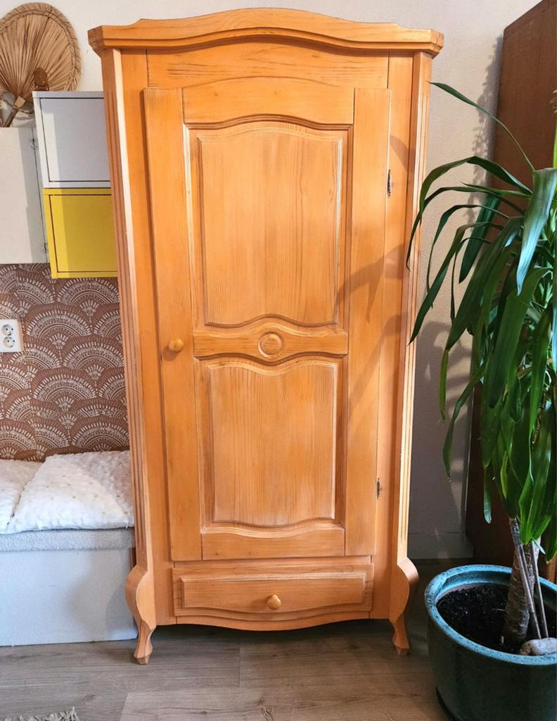 Prachtige landelijke houten antieke kast, brocante, Huis en Inrichting, Kasten | Dressoirs, Ophalen, Gebruikt, 25 tot 50 cm