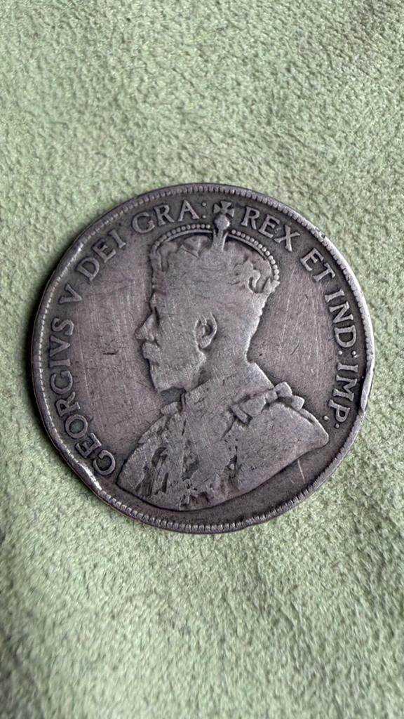 1918 Canada Silver Half Dollar Coin, Verzenden, Noord-Amerika