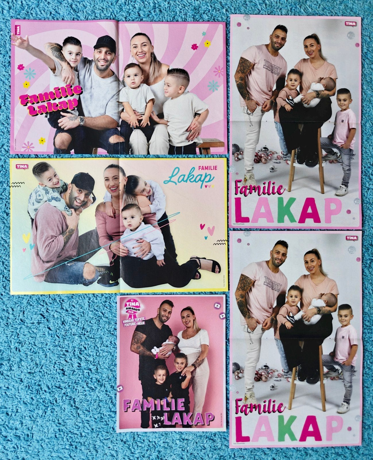Familie Lakap posters Tina, Ophalen of Verzenden, Nieuw, Film en Tv