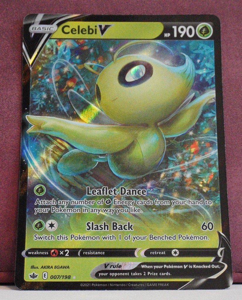 Celebi V 007-198 Chilling Reign Pokémon Kaart, Verzenden, Nieuw, Losse kaart