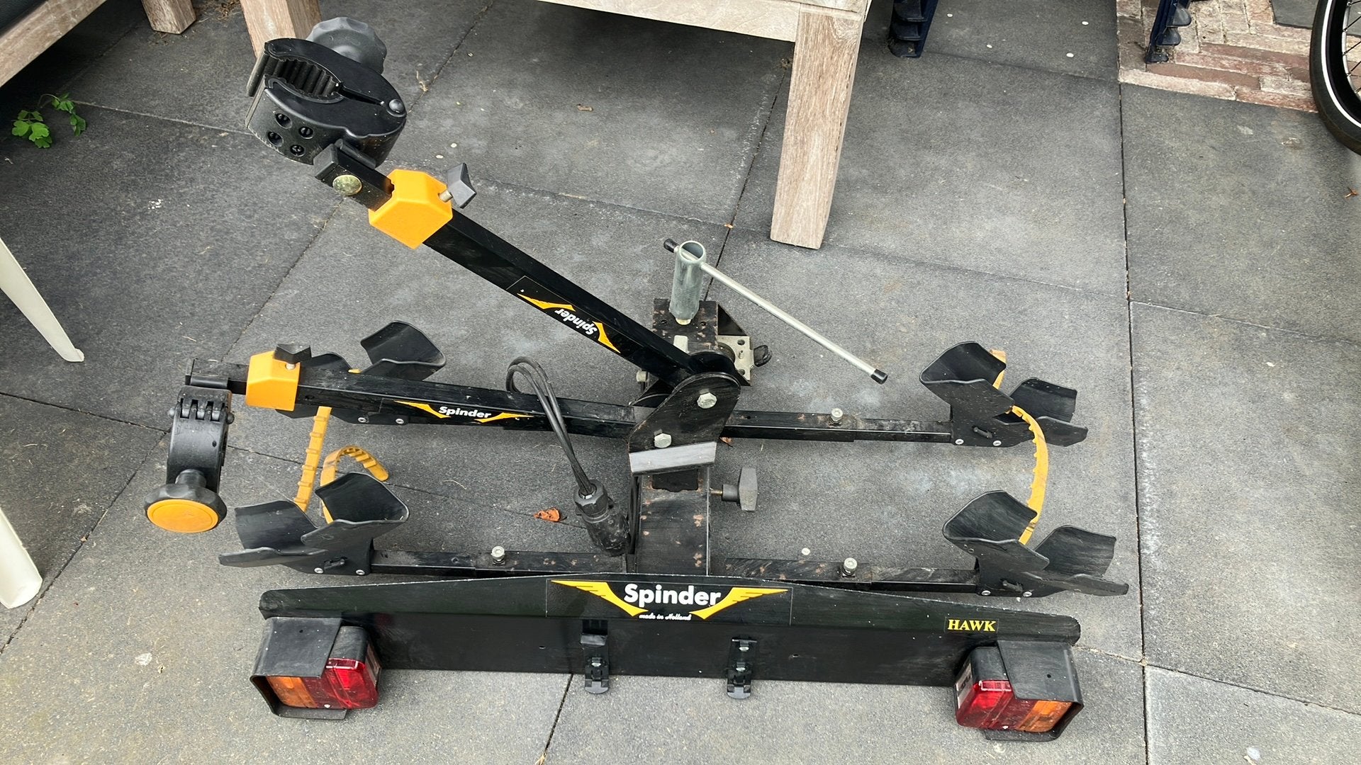 Spinder Hawk fietsendrager, Auto diversen, Fietsendragers, Gebruikt, Trekhaakdrager, 2 fietsen, Ophalen