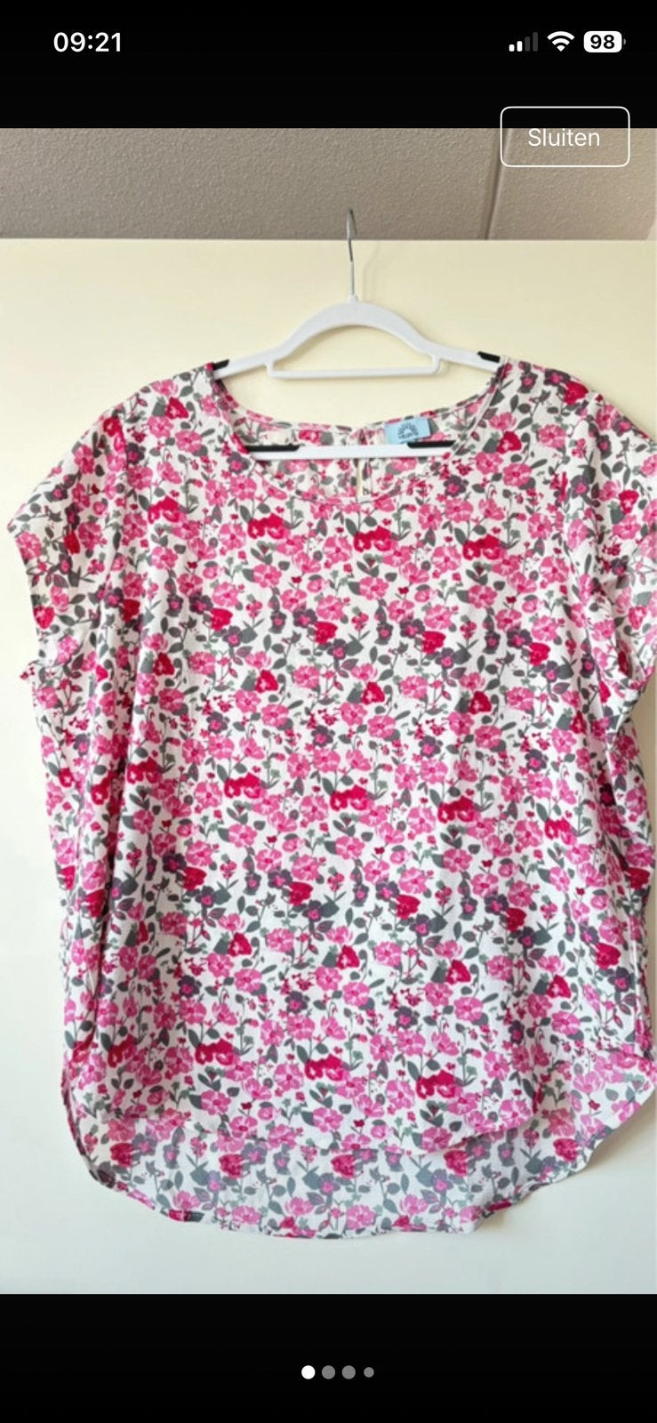 Heerlijk vakantieshirt maat 46, Kleding | Dames, Ophalen of Verzenden, Zo goed als nieuw, Maat 46/48 (XL) of groter, Korte mouw