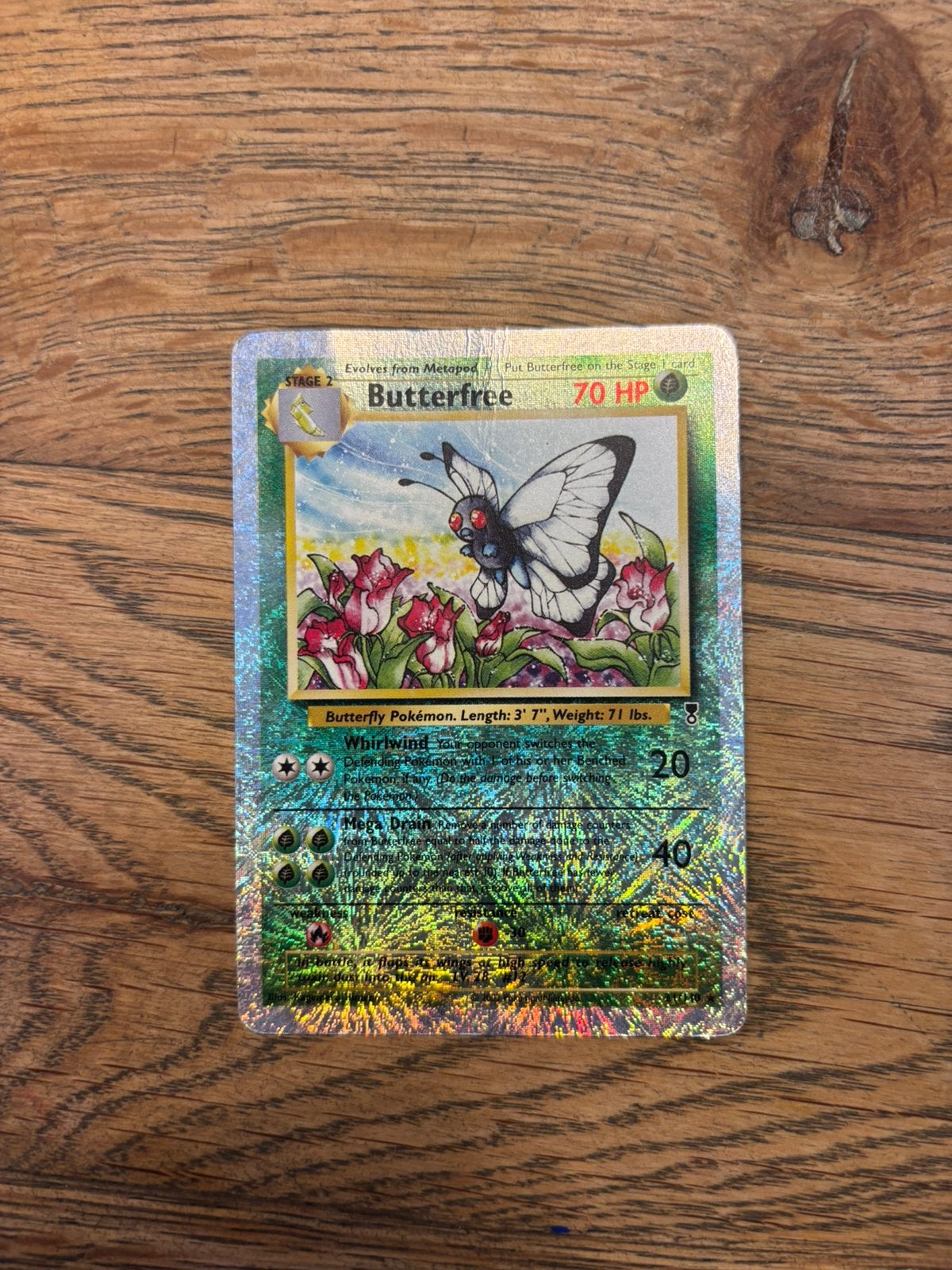 Pokemon Butterfree, Ophalen of Verzenden, Gebruikt, Losse kaart, Foil
