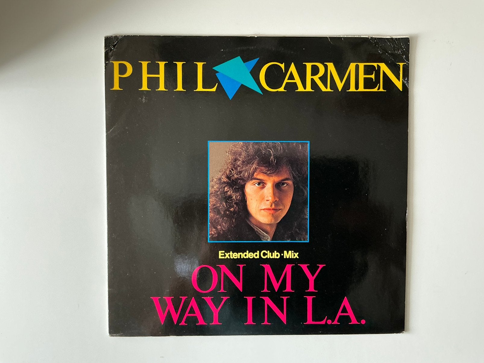 Phil Carmen – On My Way In L.A. (Extended Club•Mix) 12” pop, Pop, Zo goed als nieuw, 12 inch, Overige typen