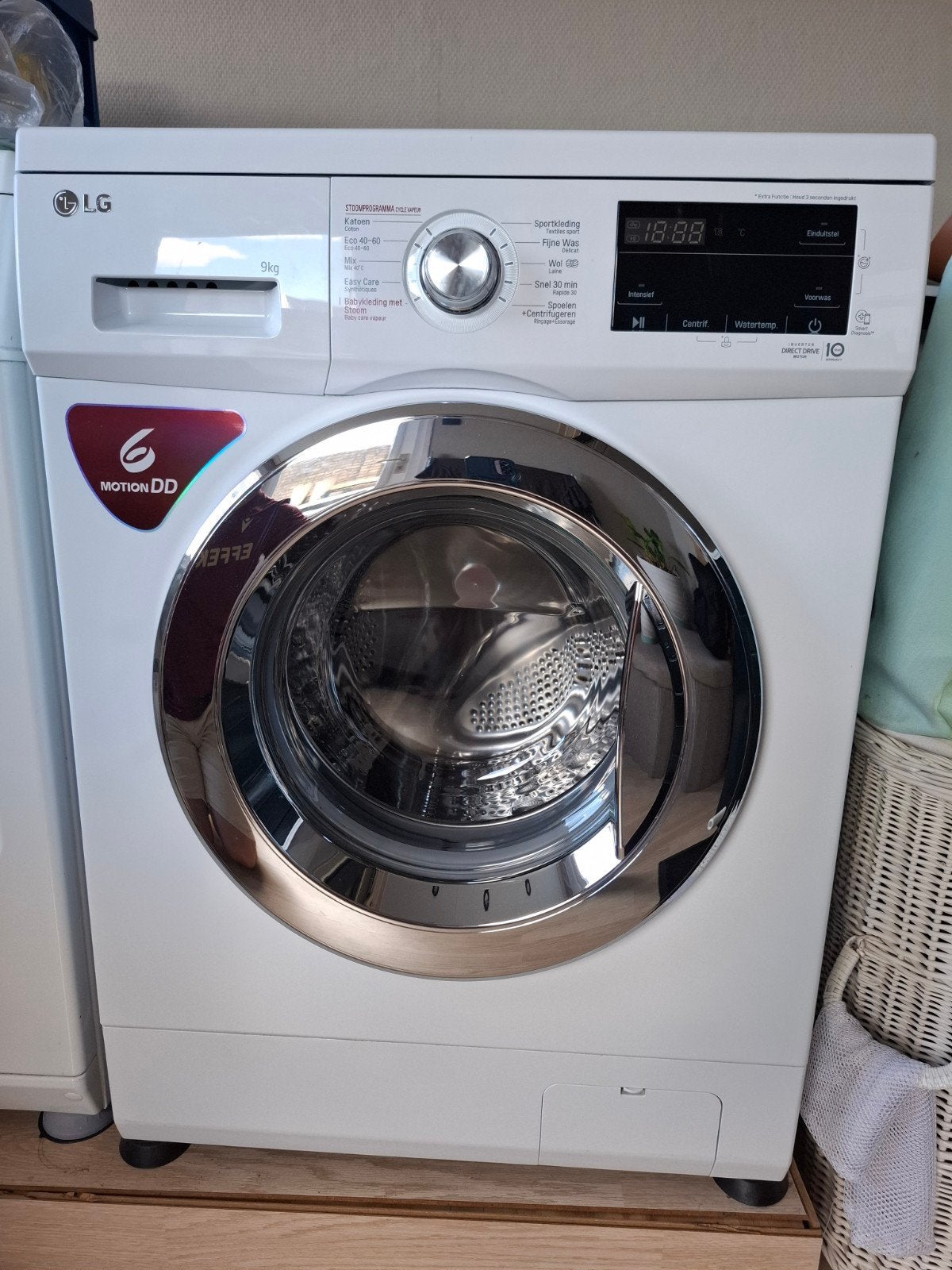 LG Wasmachine, Ophalen, 1200 tot 1600 toeren, Gebruikt, 8 tot 10 kg