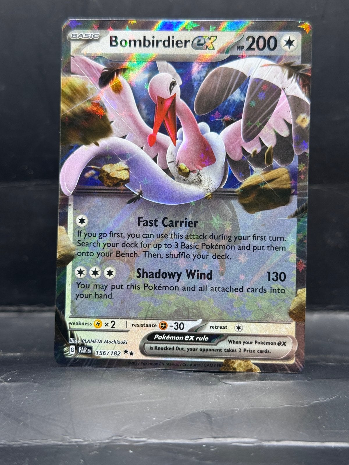 Pokemon Paradox Rift - Bombirdier ex 156/182, Ophalen of Verzenden, Zo goed als nieuw