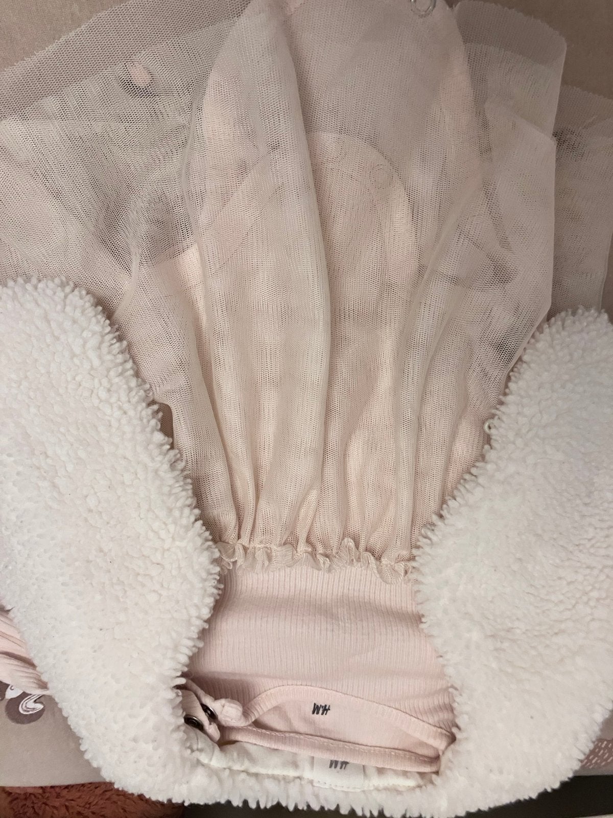 Jurk + bontje maat 62 H&M, Ophalen of Verzenden, Zo goed als nieuw, Meisje, Jurkje of Rokje