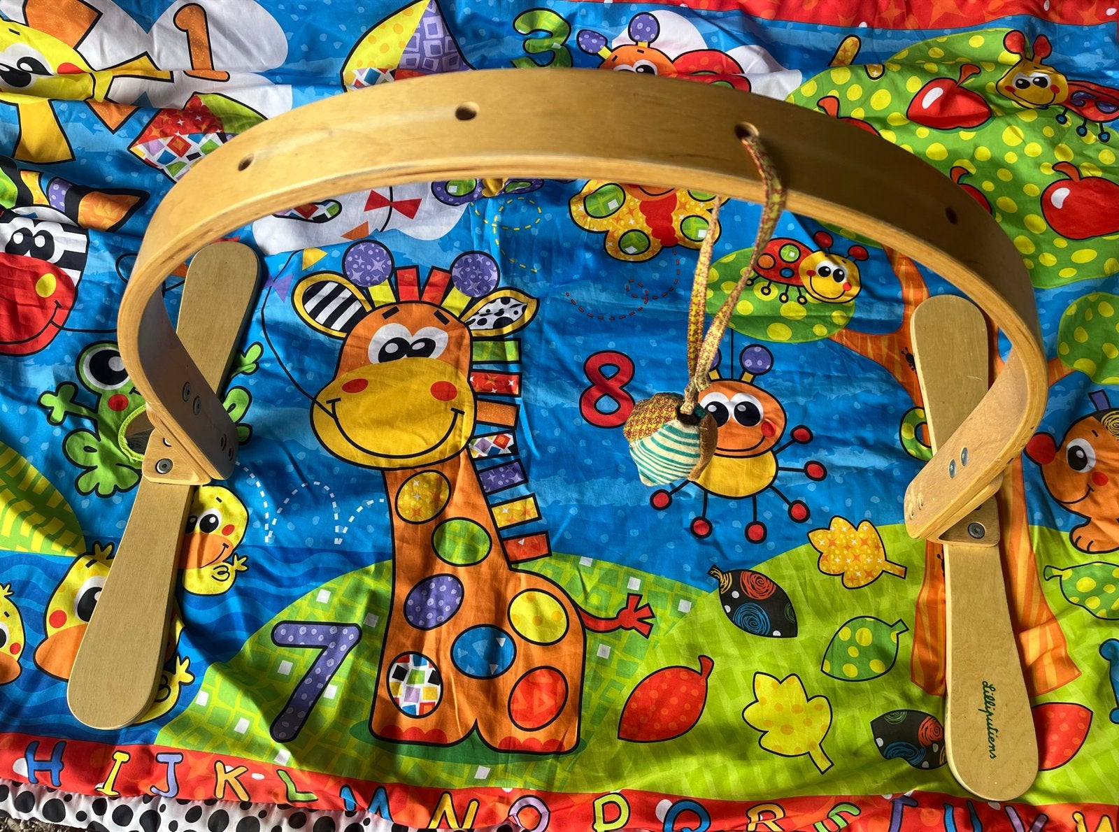Houten speelboog babygym, Ophalen, Gebruikt, Babygym