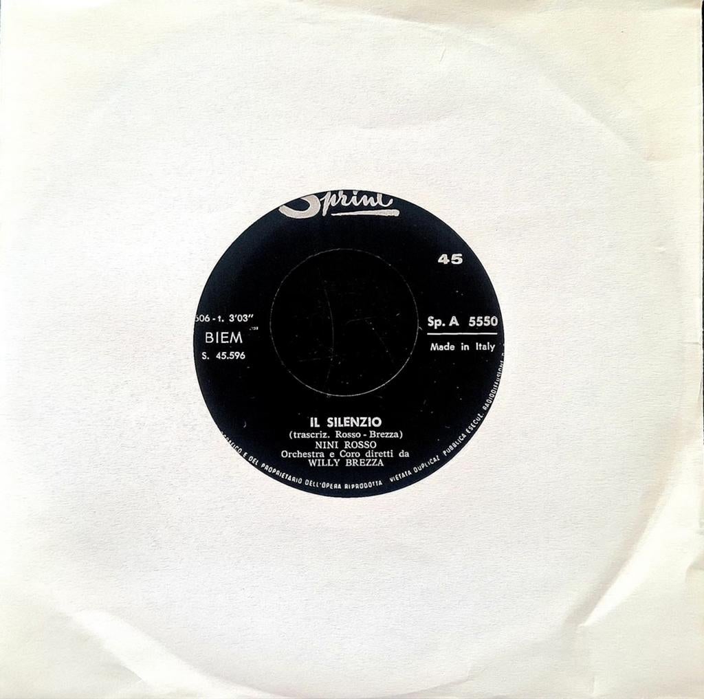 7"/SINGLE  NINI ROSSO - Il Silenzio, Cd's en Dvd's, Vinyl Singles, Ophalen of Verzenden, Gebruikt, Pop
