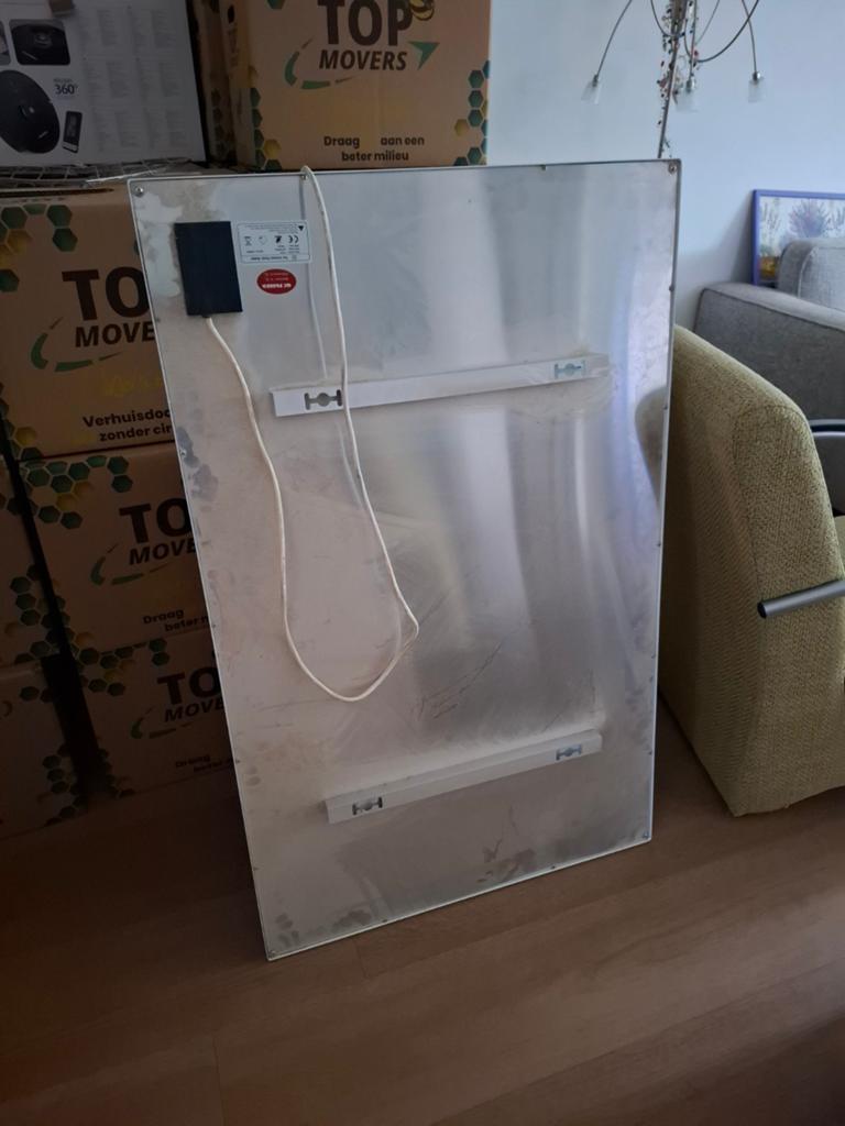 Infrarood warmte paneel, Ophalen