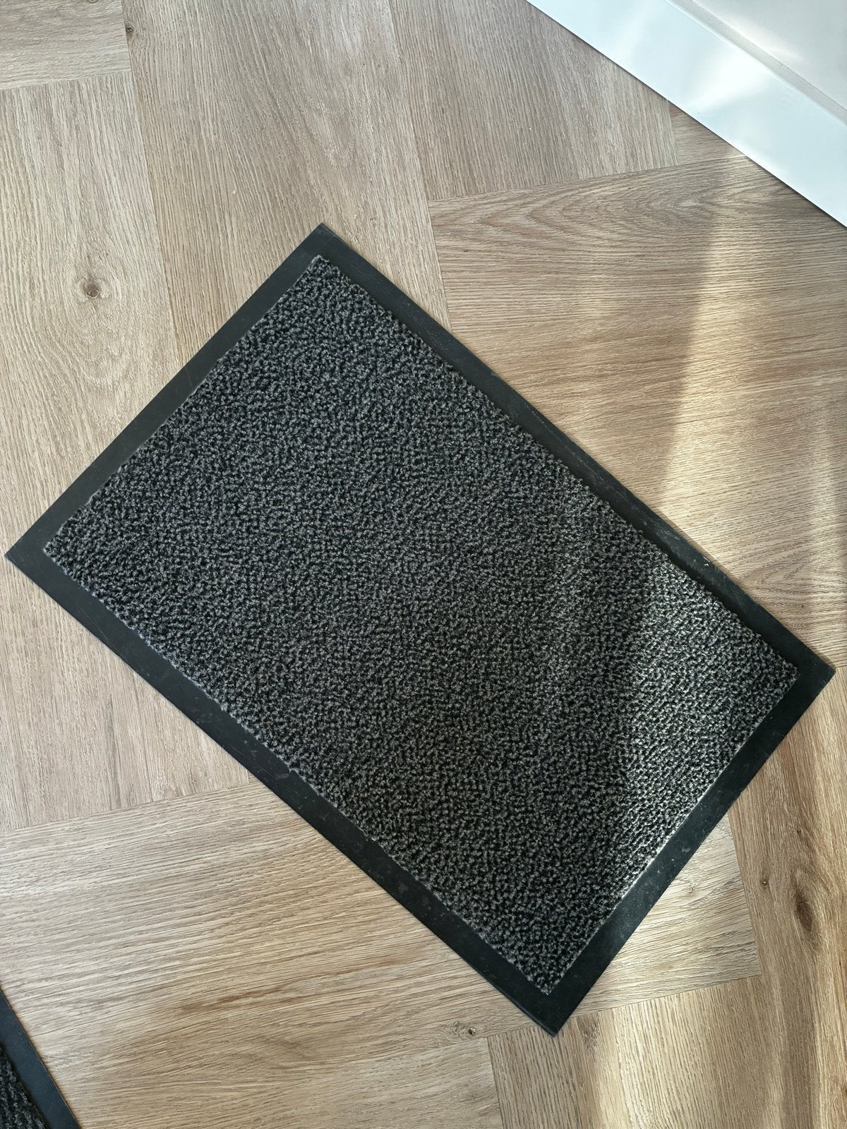 Zwarte deurmat, schoonloopmat 38 x 58 cm, Tuin en Terras, Deurmatten, Binnen, Gebruikt, Nylon, Schoonloopmat