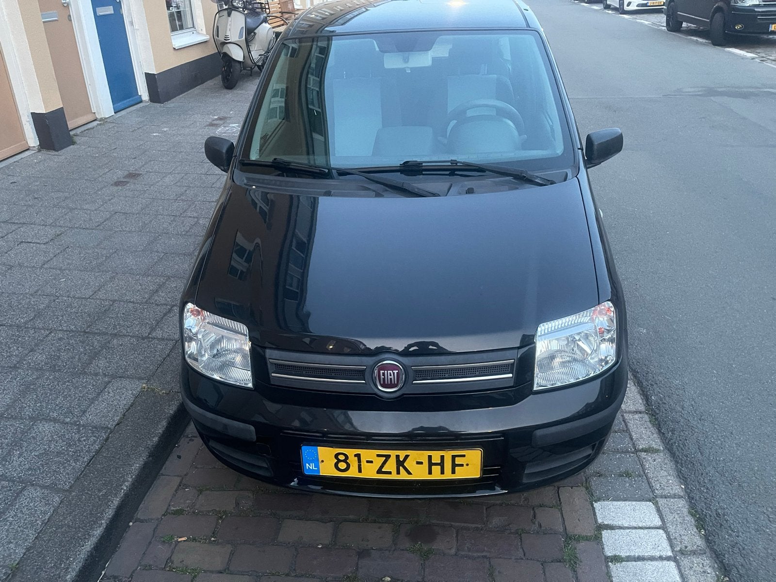 Fiat Panda 1.2 44KW 60PK 2008 Zwart, Voorwielaandrijving, Zwart, Origineel Nederlands, Handgeschakeld