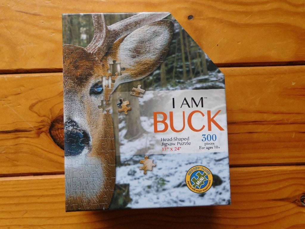Puzzel 300 st. Hert "I am Buck" Mad App Mini, Ophalen of Verzenden, Minder dan 500 stukjes, Gebruikt, Legpuzzel