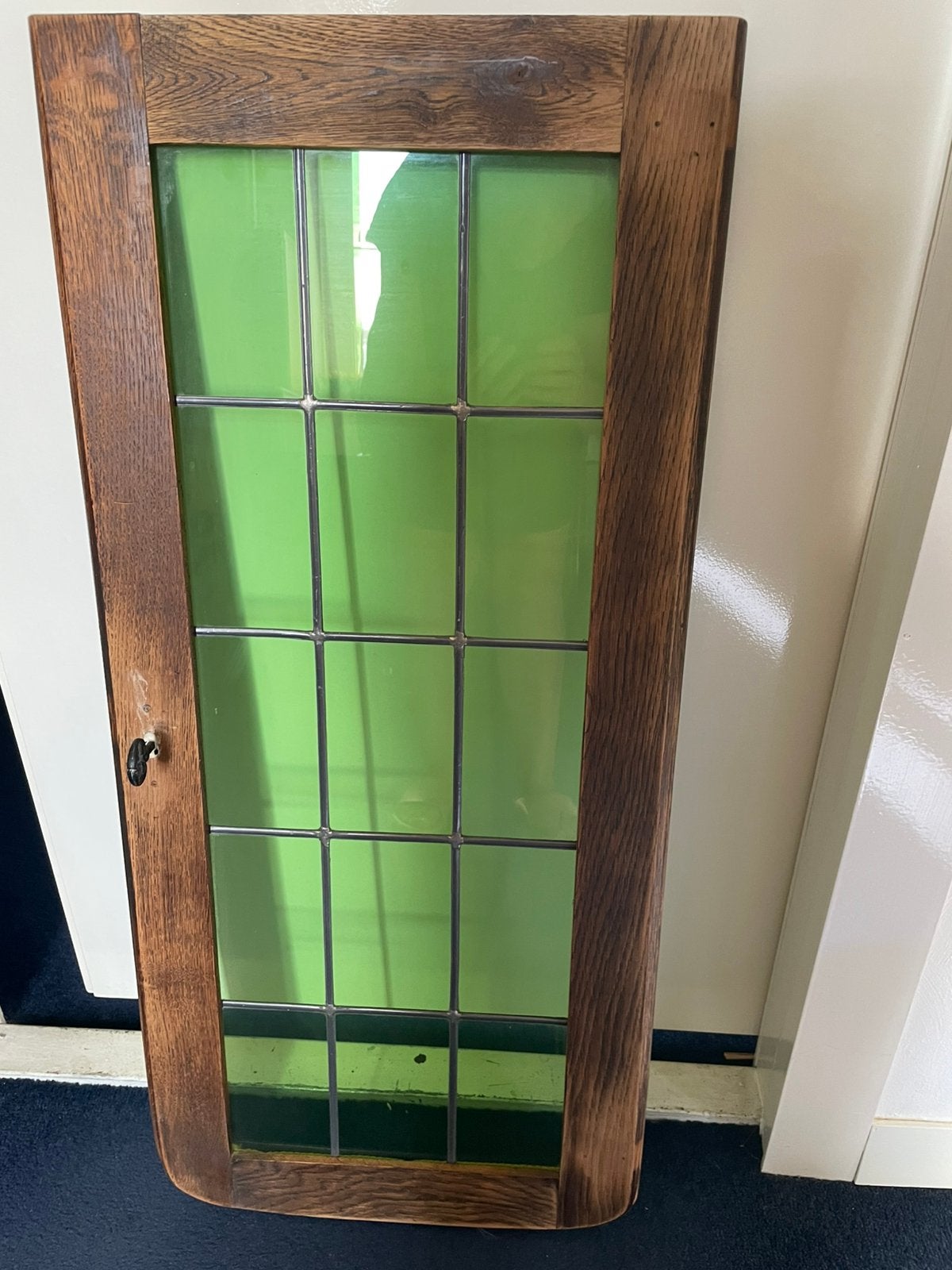 Glas in lood raam, Antiek en Kunst, Ophalen