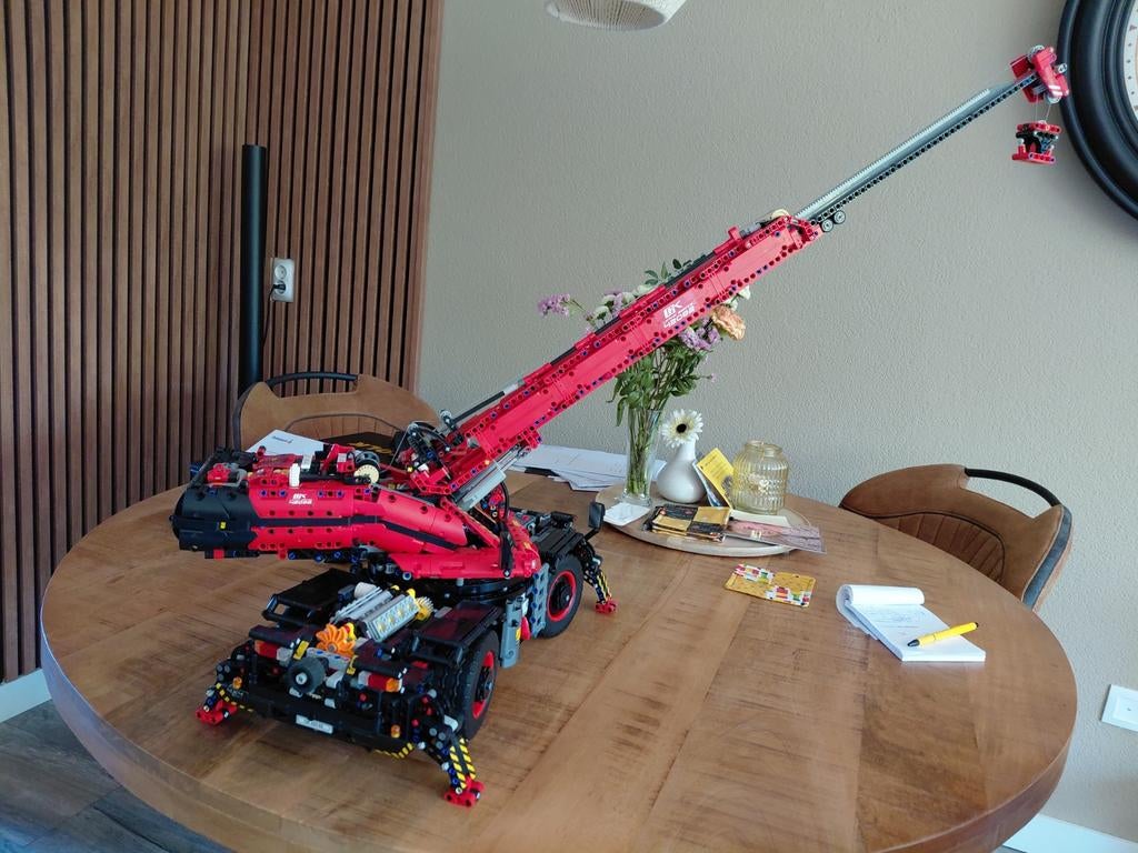 LEGO Technic 42082 Kraan voor zwaar terrein, Gebruikt, Lego, Compleet, Ophalen of Verzenden