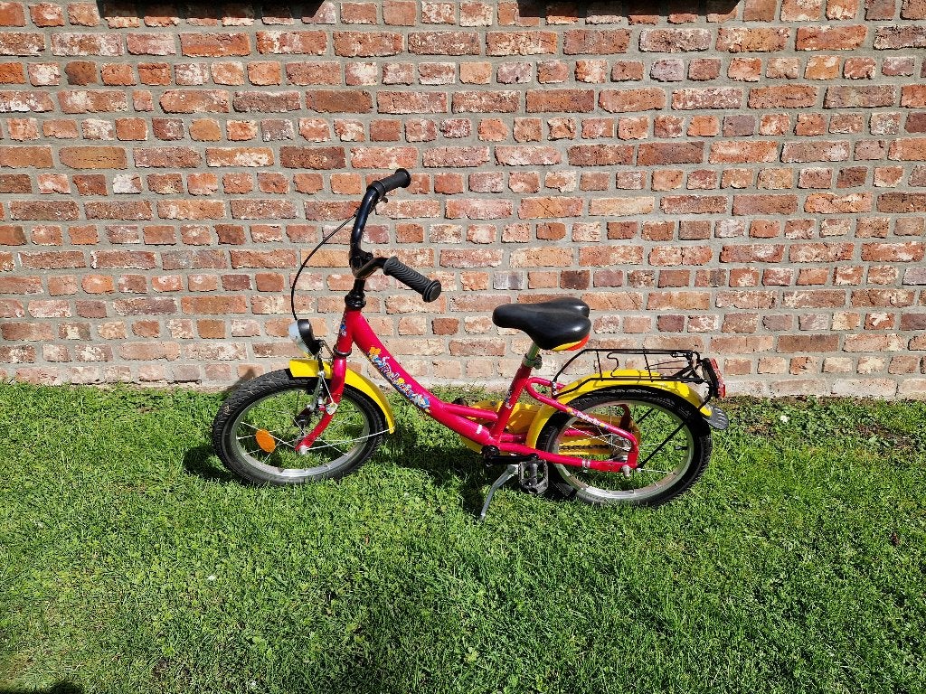 Meisjesfiets 16 Inch, Ophalen, Terugtraprem, Gebruikt, Handrem