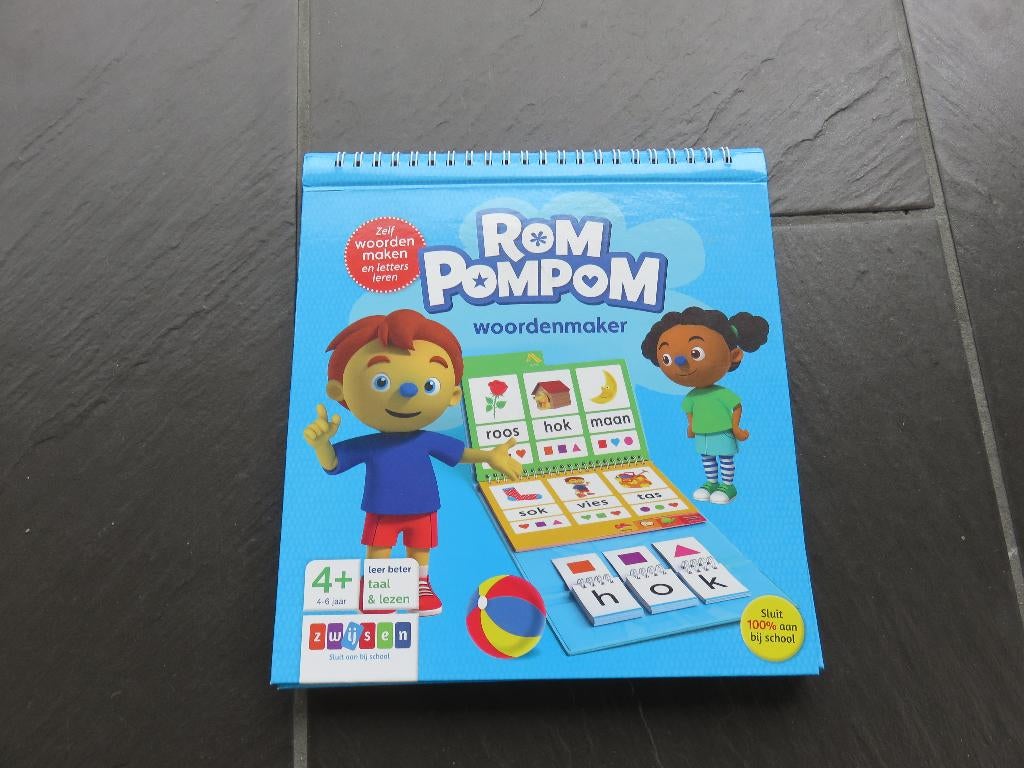 Rom Pompom woordenmaker, vanaf 4 jaar., Ophalen of Verzenden, Zo goed als nieuw, Taal en Lezen