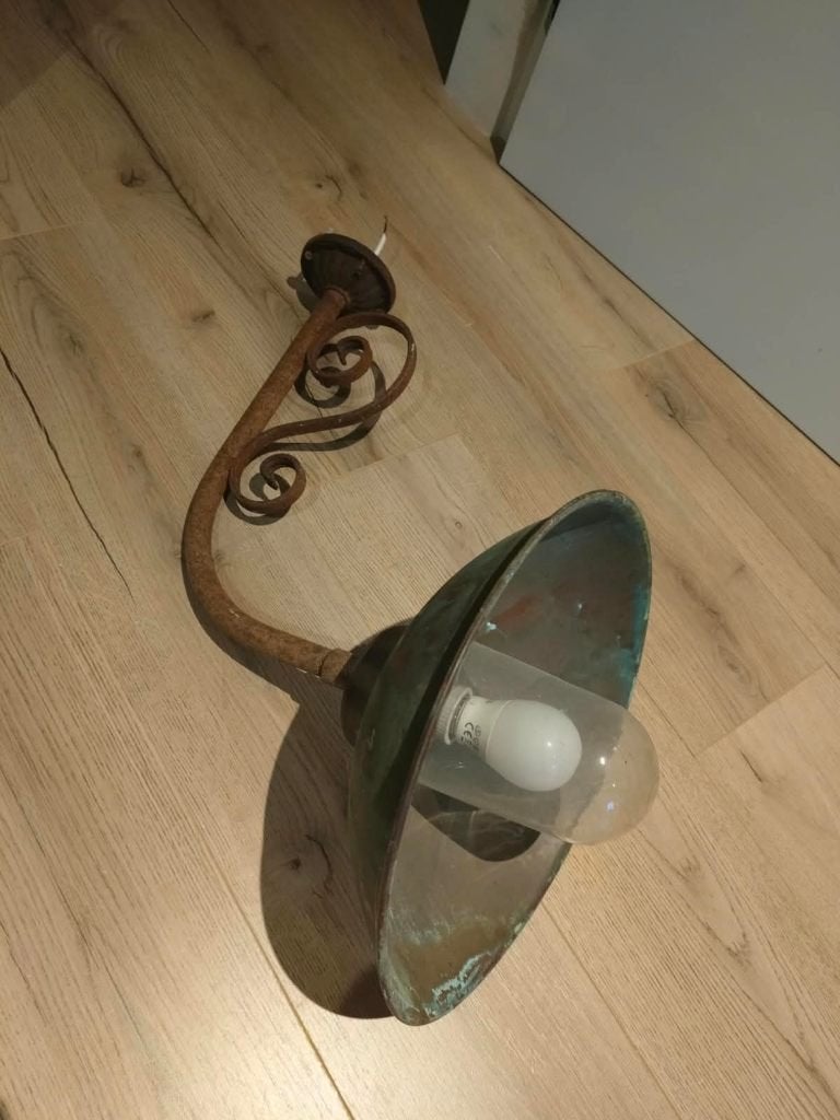 Landelijke buitenlamp, Tuin en Terras, Ophalen, Overige materialen, Gebruikt, Wandlamp
