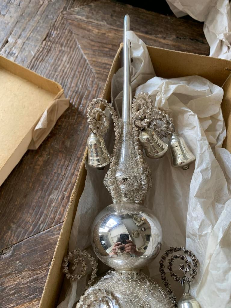 #kerst kerstboom piek m bellen, Diversen, Kerst, T, Ophalen of Verzenden, Zo goed als nieuw, N