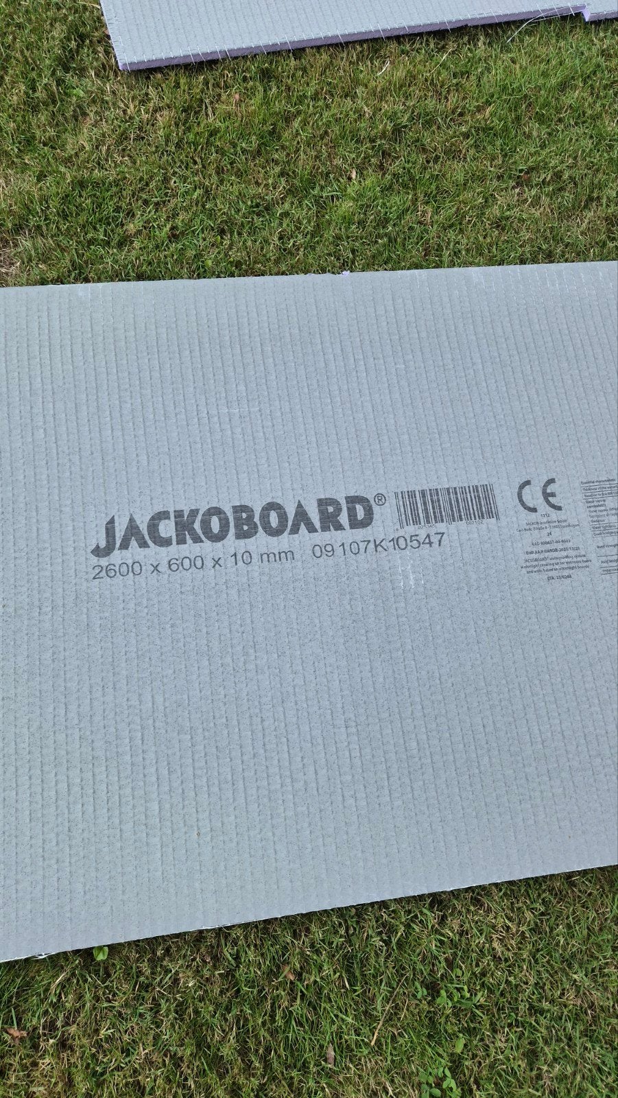 Jackoboard/Wedi plaat 2600x600x10 mm - Nieuw, Ophalen of Verzenden, Nieuw, Overige materialen, Minder dan 20 mm