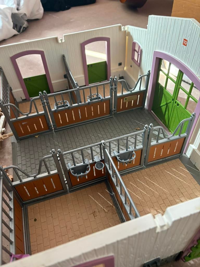 Schleich paarden met en zonder kaartje en manege, Verzamelen, Speelgoed, Zo goed als nieuw, Ophalen