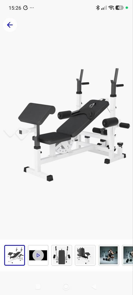 Multifunctionele halterbank gorilla sports, Ophalen, Gebruikt, Fitnessbank