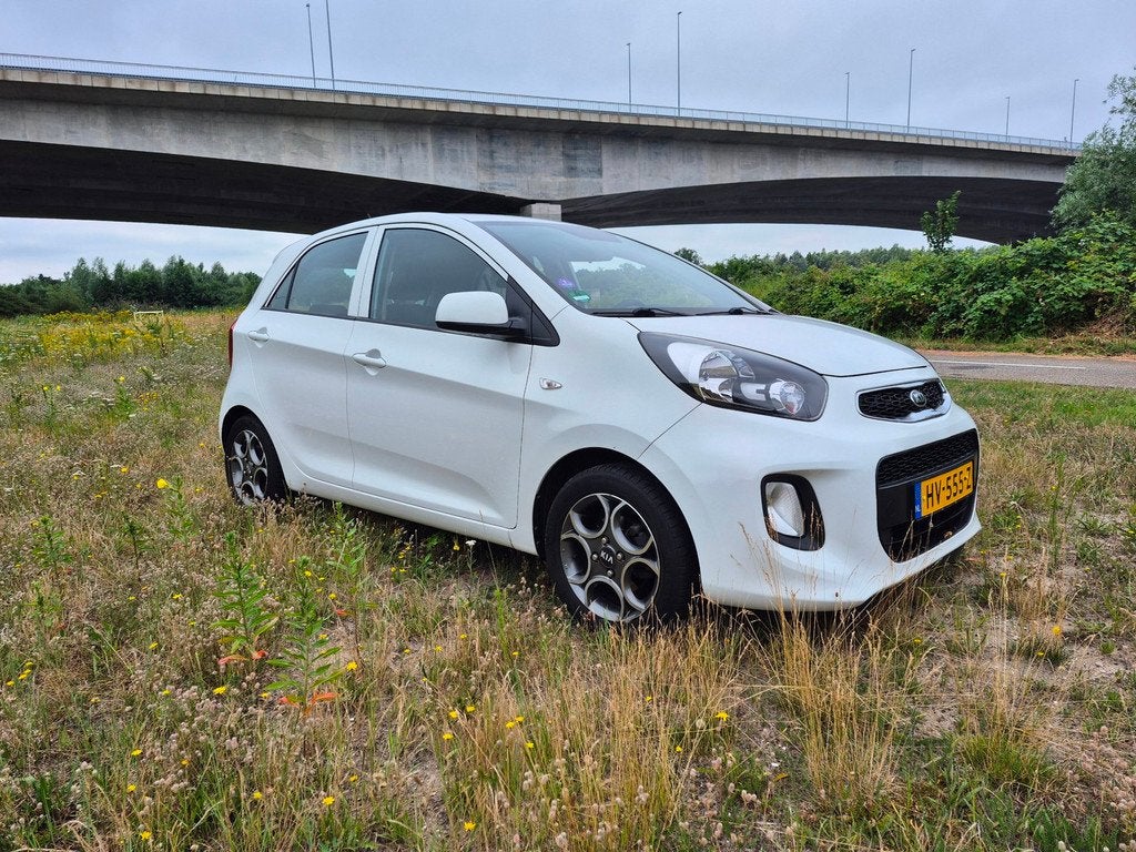Kia Picanto 1.0 CVVT ComfortLine nav/lm velgen/all weather b, Auto's, Kia, Voorwielaandrijving, Euro 5, Stof, Gebruikt
