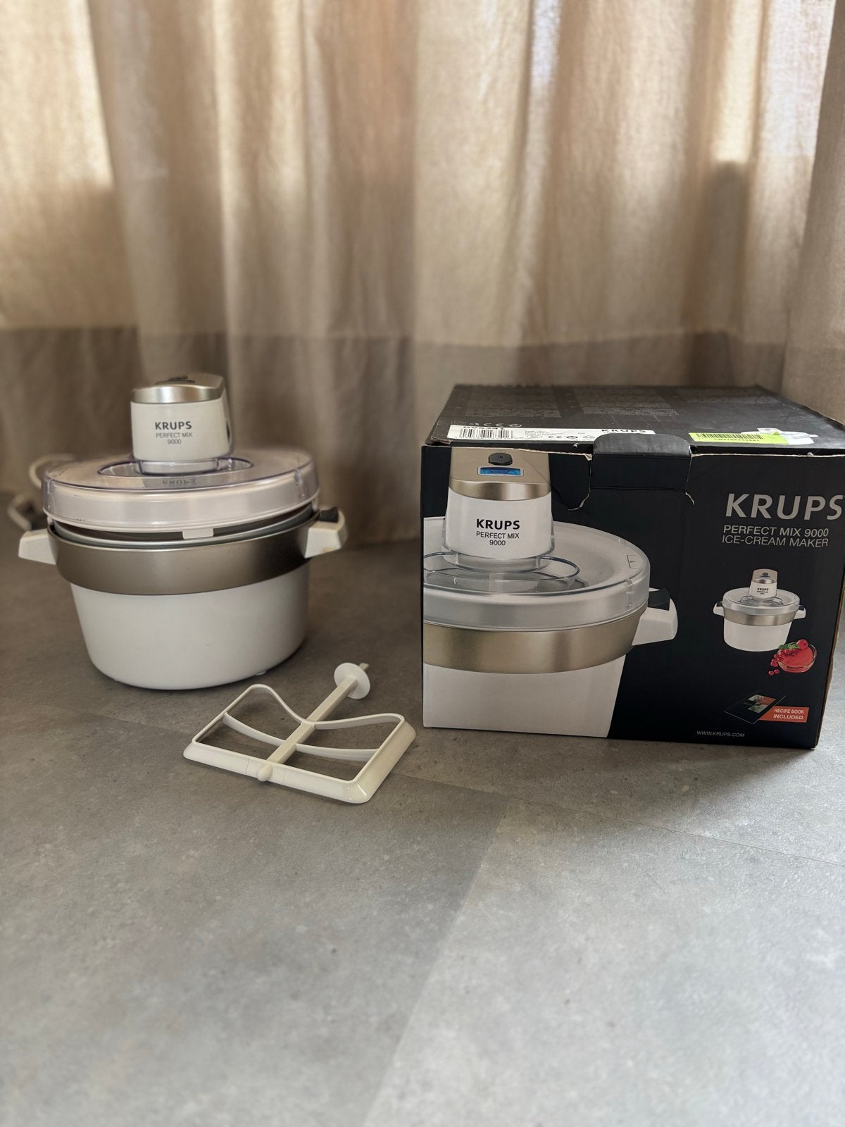 Krups Perfect Mix 9000 IJsmachine - Zo goed als nieuw, Ophalen of Verzenden, Gebruikt